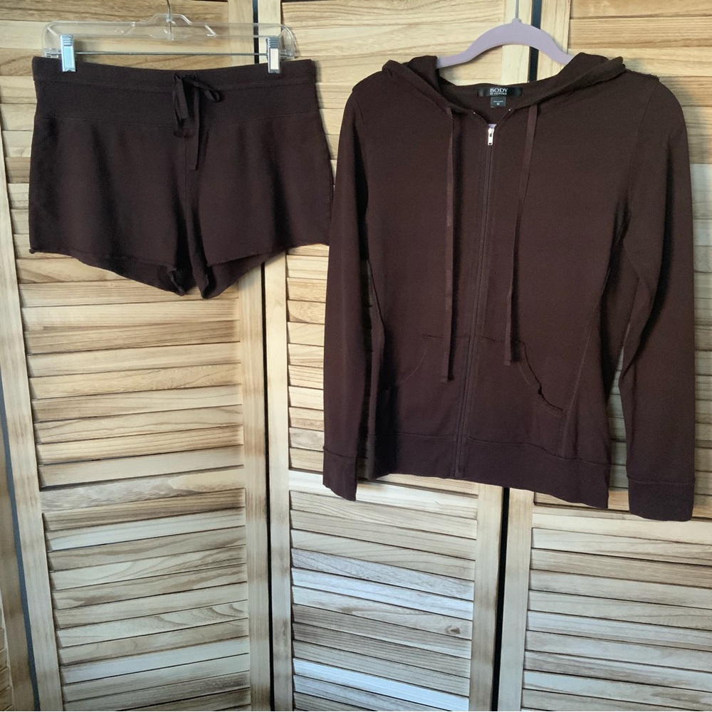 *RARE* Vintage 2000s Victoria's Secret Chocolate Brown Zip-Up Hoodie